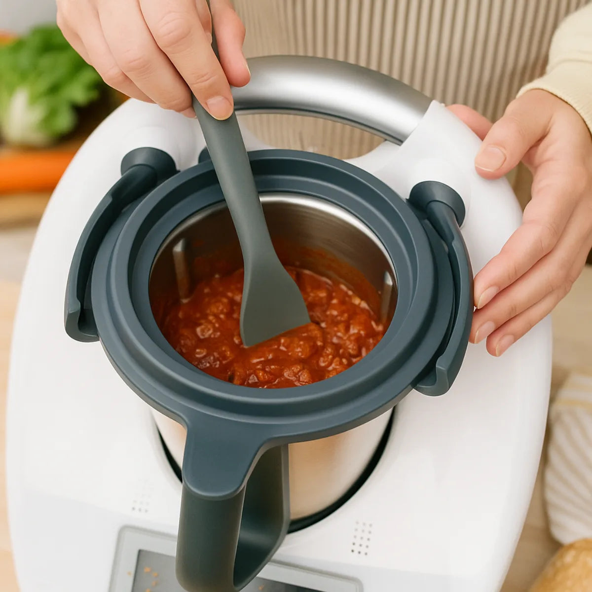 Couvercle de cuisson ouvert pour Thermomix TM6/TM5
