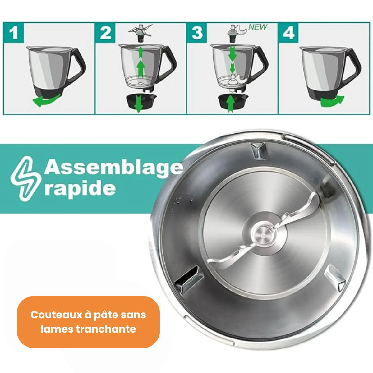 Mixmesser für Thermomix TM7/TM6/TM5/TM31