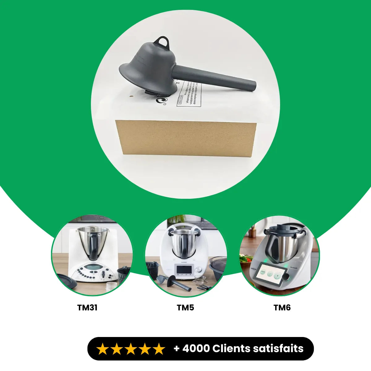 Déviateur de vapeur pour Thermomix TM6/TM5/TM31
