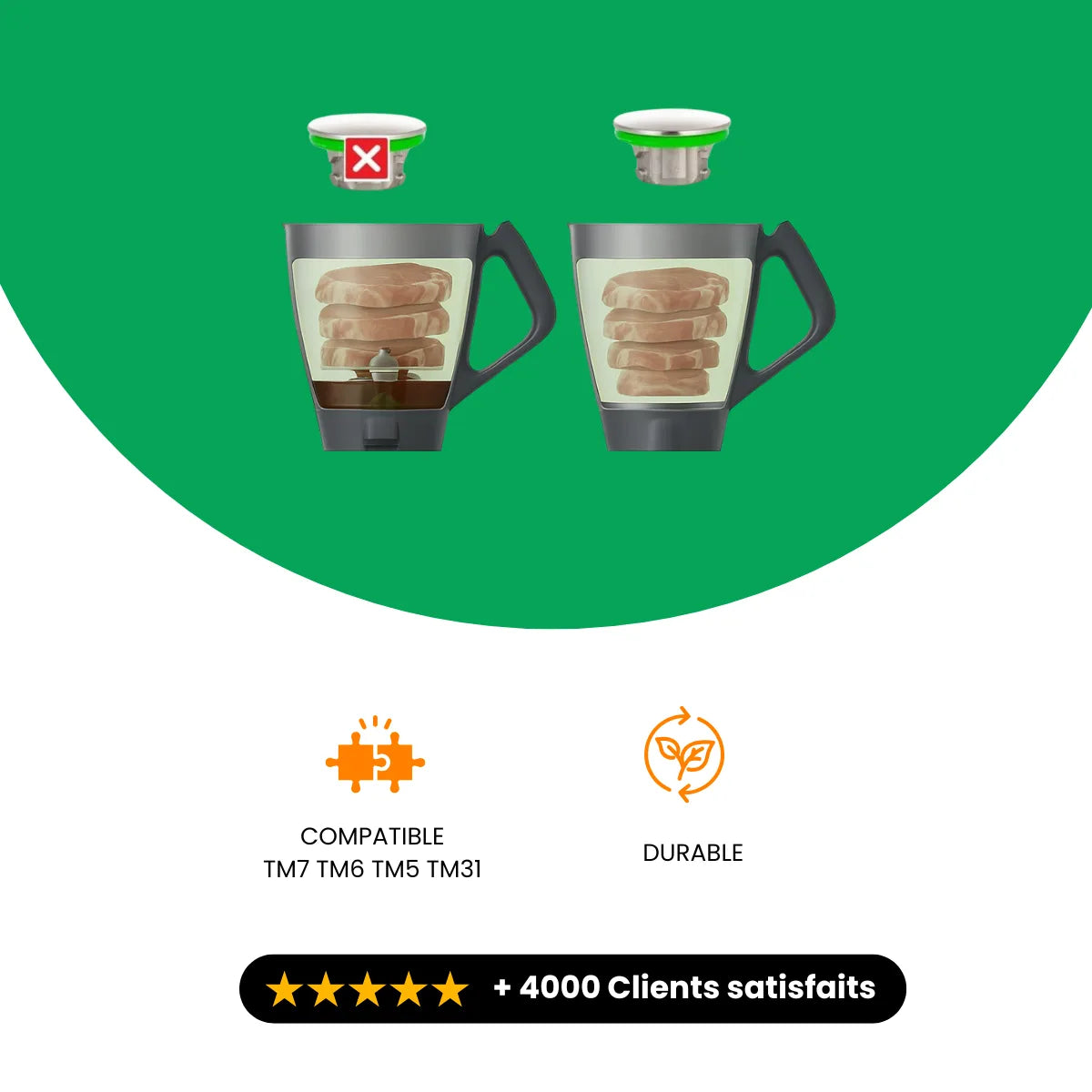 Messerersatz für Thermomix TM7/TM6/TM5/TM31