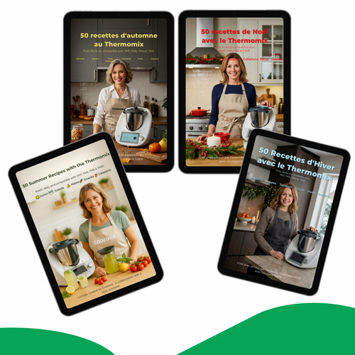 Pack 4 eBooks OFFERTS - 200 recettes au Thermomix