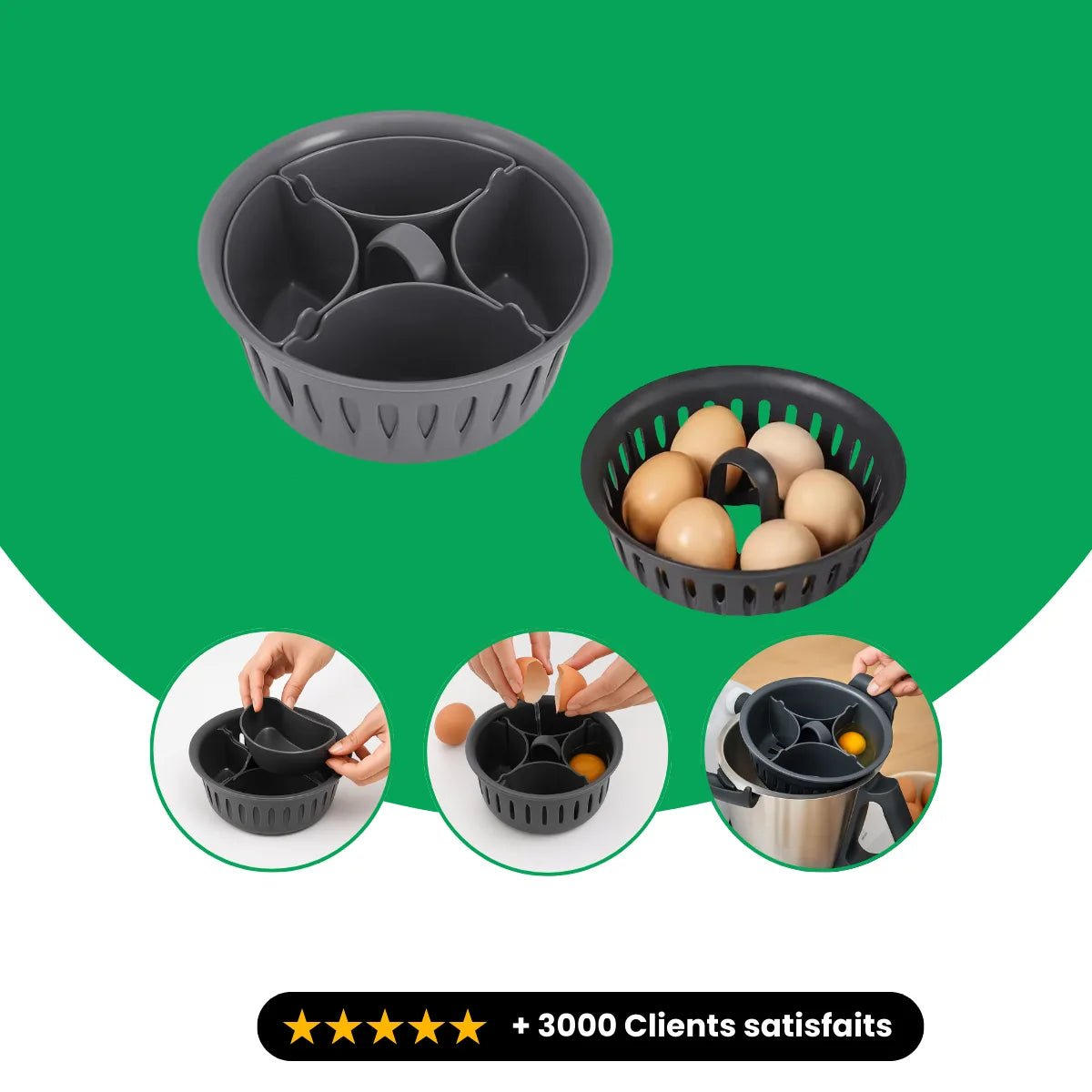 Cuiseur à oeufs pour Thermomix TM6/TM5/TM31 - Chefimix